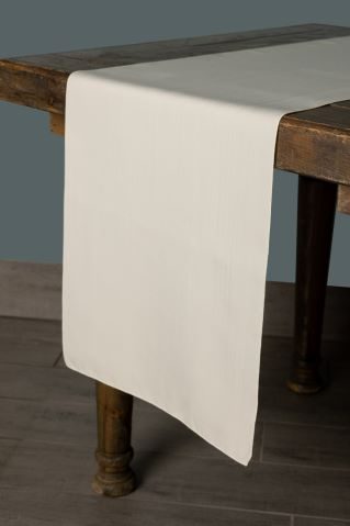 Classic Solid Ivory table runner